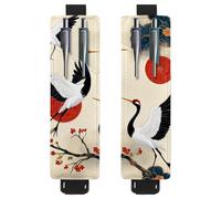 VAPOKF 2 Pezzi Portapenne Elastico Regolabile per Taccuino, Portapenne in Pelle PU per Penne con Copertina Rigida, Libri, Planner, Cartelle, Tablet - Rosso Tradizionale