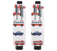 VAPOKF 2 portapenne regolabili con fascia elastica per quaderni, in pelle PU, portapenne, custodia per riviste, libri, agende, raccoglitori, tablet, auto, autobus, aereo, traffico