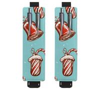 VAPOKF 2 portapenne regolabili con fascia elastica per quaderni, in pelle PU, portapenne, custodia per penne con copertina rigida, libri, agende, raccoglitori, tablet, campane natalizie