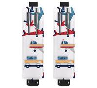 VAPOKF 2 portapenne regolabili con fascia elastica per quaderni, in pelle PU, portapenne, custodia per riviste, libri, agende, raccoglitori, tablet, autobus, auto, aereo