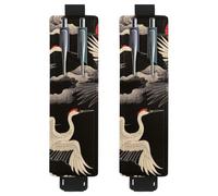 VAPOKF 2 portapenne regolabili con fascia elastica per quaderni, in pelle PU, portapenne, per riviste, libri, agende, raccoglitori, tablet, con nuvole di buon auspicio