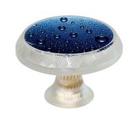 VAPOKF 4 pomelli rotondi trasparenti a forma di goccia d'acqua, 35 mm, per cassetti e cassettiere, maniglie per ante di armadietti, maniglie per porte e maniglie, per armadi, decorazioni per la casa