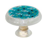 VAPOKF 4 pomelli rotondi trasparenti a forma di zampa di pesce, 35 mm, per cassetti e credenze, maniglie per porte e armadietti, per armadi, decorazioni per la casa, guardaroba