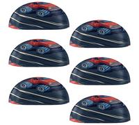 VAPOKF 6 maniglie a conchiglia per cassetti, semicircolari, utilizzate per camera da letto, cassettiera, armadio, porta della cucina, auto mostro rosso su strada