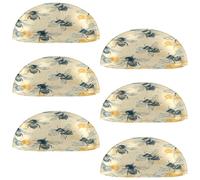 VAPOKF 6 maniglie a conchiglia per cassetti, semicircolari, utilizzate per camera da letto, cassettiera, armadio, porta della cucina, pettine a nido d'api
