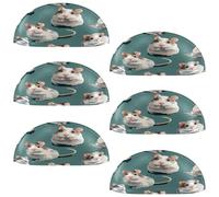 VAPOKF 6 maniglie a conchiglia per cassetti, semicircolari, utilizzate per camera da letto, cassettiera, armadio, porta della cucina, criceti