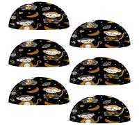 VAPOKF 6 maniglie a conchiglia per cassetti, semicircolari, utilizzate per camera da letto, cassettiera, armadio, porta della cucina, scimmia e banana