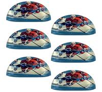 VAPOKF 6 maniglie a conchiglia per cassetti, semicircolari, utilizzate per camera da letto, cassettiera, armadio, porta della cucina, pista di hockey su ghiaccio