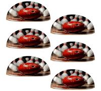 VAPOKF 6 maniglie a conchiglia per cassetti, semicircolari, utilizzate per camera da letto, cassettiera, armadio, porta della cucina, palla da bowling e spilli