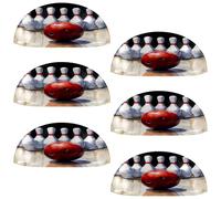 VAPOKF 6 maniglie a conchiglia per cassetti, semicircolari, utilizzate per camera da letto, cassettiera, armadio, porta della cucina, palla da bowling e spilli