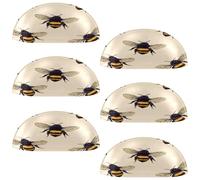 VAPOKF 6 maniglie a forma di conchiglia, semicerchio, per cassetti, maniglie utilizzate per camera da letto, cassettiera, armadio, porta della cucina, api