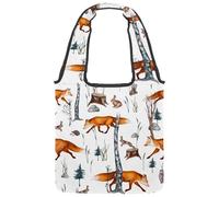VAPOKF Acquerello Foresta Animali Volpe Riccio Lepre Gufo