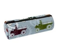 VAPOKF Astucci vintage per auto, stile steampunk, in pelle PU, per penne, cancelleria per studenti, organizer per trucchi, per donne, ragazze, ragazzi, bambini, scuola e ufficio, Multi, 20x6.3x6.3 CM