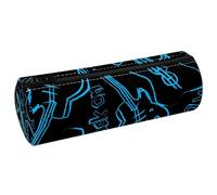 VAPOKF Astuccio blu con chitarre rock, astuccio in pelle PU, astuccio per cancelleria per studenti, astuccio per trucchi, per donne, ragazze, ragazzi, bambini, scuola e ufficio, Multi, 20x6.3x6.3 CM