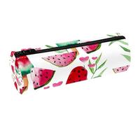 VAPOKF Astuccio estivo a forma di anguria e ghiaccioli, in pelle PU, organizer per cancelleria per studenti, per donne, ragazze, ragazzi, bambini, scuola e ufficio, Multi, 20x6.3x6.3 CM, Astuccio