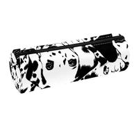 VAPOKF Astuccio in pelle a forma di cucciolo di cane dalmata, portamonete, trousse per trucchi per studenti, cancelleria, scuola, ufficio, Multi, 20x6.3cm/7.9x2.5in, Astuccio per matite