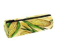 VAPOKF Astuccio in pelle con motivo a mais, per penne, matite, monete, cosmetici, per studenti, cancelleria, scuola, ufficio, Multi, 20x6.3cm/7.9x2.5in, Astuccio per matite