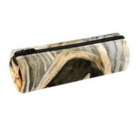 VAPOKF Astuccio in pelle con volpe e mamma che dorme, astuccio per matite, portamonete, trousse per trucchi per studenti, cancelleria, scuola, ufficio