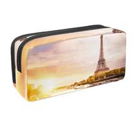 VAPOKF Astuccio per matite, astuccio per adolescenti, ragazzi, ragazze, forniture per la scuola e l'ufficio - Parigi Torre Eiffel Paesaggio, multicolore, 2,3 x 8,2 x 3,9 pollici / 6 x 21 x 10 cm,