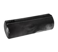 VAPOKF Astuccio per matite con silhouette di corvo a mezzanotte, in pelle PU, astuccio per penne, cancelleria per studenti, organizer per trucchi, per donne, ragazze, ragazzi, bambini, scuola e