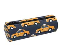 VAPOKF Astuccio per matite con stampa di taxi, in pelle PU, per studenti, cancelleria e trucchi, per donne, ragazze, ragazzi, bambini, scuola e ufficio, Multi, 20x6.3x6.3 CM, Astuccio