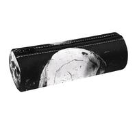 VAPOKF Astuccio per matite con stampa teschio morto, in pelle PU, astuccio per cancelleria per studenti, astuccio per trucchi, per donne, ragazze, ragazzi, bambini, scuola e ufficio, Multi, 20x6.3x6.3
