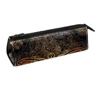 VAPOKF Astuccio per penne con libellula stilizzata contro il mandala, astuccio per cancelleria, astuccio per cosmetici, borsa compatta con cerniera, Multi, 5.5 ×6 ×20CM/2.2x2.4x7.9 in, Organizer per