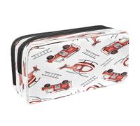 VAPOKF Astuccio per penne e cancelleria per studenti, con cerniera, per ragazzi e ragazze, materiale scolastico e ufficio, scuolabus giallo, Scala di salvataggio dell'elicottero del camion dei