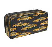 VAPOKF Astuccio per penne e matite, astuccio per cancelleria per studenti, con cerniera, per ragazzi e ragazze, forniture per scuola e ufficio, taxi giallo, Multi, 2.3x8.2x3.9in/6x21x10cm, Astuccio