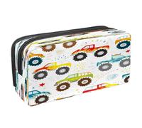 VAPOKF Astuccio per penne e matite, astuccio per cancelleria per studenti, con cerniera, per ragazzi e ragazze, articoli per la scuola e l'ufficio, chitarra country e note musicali, Modello Monster