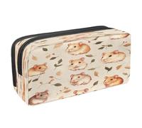 VAPOKF Astuccio per penne e matite, astuccio per cancelleria per studenti, con cerniera, per ragazzi e ragazze, per scuola e ufficio, criceti e congedo, Multi, 2.3x8.2x3.9in/6x21x10cm, Astuccio