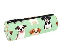 VAPOKF Astuccio per penne e matite con Jack Russell Terrier Francia Bulldogs Portamonete Cosmetici Borsa per il Trucco per Studenti Cancelleria Scuola