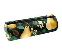 VAPOKF Astuccio per penne e matite in pelle ecologica in poliuretano, con pera, per studenti, cancelleria, scuola, lavoro, ufficio, Multi, 20x6.3cm/7.9x2.5in, Astucci per matite