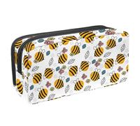 VAPOKF Astuccio per penne, matite, cancelleria per studenti, per adolescenti, ragazzi, ragazze, forniture scolastiche e per ufficio, motivo con piccole api, Multi, 2.3x8.2x3.9in/6x21x10cm, Organizer