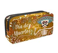 VAPOKF Astuccio per penne, matite, cancelleria per studenti, per adolescenti, ragazzi, ragazze, forniture scolastiche e ufficio, divertente con scheletri Dead Day, Multi, 2.3x8.2x3.9in/6x21x10cm,
