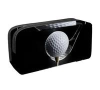 VAPOKF Astuccio per penne, matite, cancelleria per studenti, per ragazzi e ragazze, forniture per scuola e ufficio, palla da golf su tee con mazza sotto i riflettori, Multi, 2.3x8.2x3.9in/6x21x10cm,