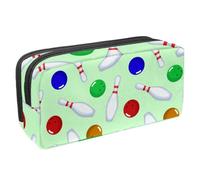 VAPOKF Astuccio per penne, matite, cancelleria per studenti, per ragazzi e ragazze, forniture scolastiche e ufficio, palline da bowling colorate e spille, Multi, 2.3x8.2x3.9in/6x21x10cm, Organizer per