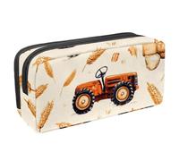 VAPOKF Astuccio per penne, matite, cancelleria per studenti, per ragazzi e ragazze, forniture scolastiche per ufficio, mazzo di grano e trattori, Multi, 2.3x8.2x3.9in/6x21x10cm, Organizer per borse