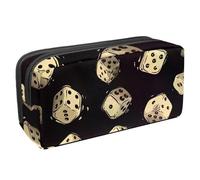 VAPOKF Astuccio per penne, matite, cancelleria per studenti, per ragazzi e ragazze, forniture scolastiche e ufficio, dadi bianchi da casinò, Multi, 2.3x8.2x3.9in/6x21x10cm, Organizer per borse