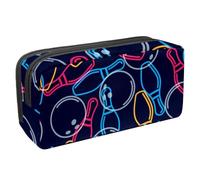 VAPOKF Astuccio per penne, matite, cancelleria per studenti, per ragazzi e ragazze, per scuola e ufficio, spille colorate con palla da bowling, Multi, 2.3x8.2x3.9in/6x21x10cm, Organizer per borse