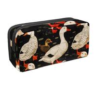 VAPOKF Astuccio per penne, matite, cancelleria per studenti, per ragazzi e ragazze, per scuola e ufficio, con anatre bianche e anatroccolo, Multi, 2.3x8.2x3.9in/6x21x10cm, Organizer per borse