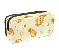 VAPOKF Astuccio per penne, matite, cancelleria per studenti, per ragazzi e ragazze, per scuola e ufficio, sfondo con frutta e ananas, Multi, 2.3x8.2x3.9in/6x21x10cm, Organizer per borse