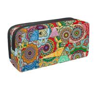 VAPOKF Astuccio per penne, matite, cancelleria per studenti, per ragazzi e ragazze, per scuola e ufficio, motivo: Mandalas Mosiac, Multi, 2.3x8.2x3.9in/6x21x10cm, Organizer per borse