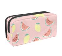 VAPOKF Astuccio per penne, matite, cancelleria per studenti, per ragazzi e ragazze, per scuola e ufficio, frutta limone con anguria, Multi, 2.3x8.2x3.9in/6x21x10cm, Organizer per borse
