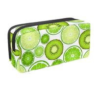 VAPOKF Astuccio per penne, matite, cancelleria per studenti, per ragazzi e ragazze, per scuola e ufficio, con fette di frutta verde, Multi, 2.3x8.2x3.9in/6x21x10cm, Organizer per borse