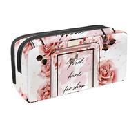 VAPOKF Astuccio per penne, matite, cancelleria per studenti, per ragazzi, ragazze, forniture scolastiche e ufficio, profumo e fiore, Multi, 2.3x8.2x3.9in/6x21x10cm, Organizer per borse