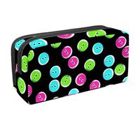 VAPOKF Astuccio per penne, matite, cancelleria per studenti, per ragazzi, ragazze, forniture scolastiche e ufficio, bottoni colorati, Multi, 2.3x8.2x3.9in/6x21x10cm, Organizer per borse