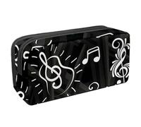VAPOKF Astuccio per penne, matite, cancelleria per studenti, per ragazzi, ragazze, scuola e ufficio, a forma di chitarra di nota musicale, Multi, 2.3x8.2x3.9in/6x21x10cm, Organizer per borse
