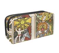 VAPOKF Astuccio per penne, matite, cancelleria per studenti, per ragazzi, ragazze, scuola e ufficio, carta dei tarocchi 1, Multi, 2.3x8.2x3.9in/6x21x10cm, Organizer per borse