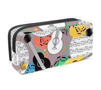 VAPOKF Astuccio per penne, matite, cancelleria per studenti, per ragazzi, ragazze, scuola e ufficio, chitarra acustica e strumenti a corda, Multi, 2.3x8.2x3.9in/6x21x10cm, Organizer per borse